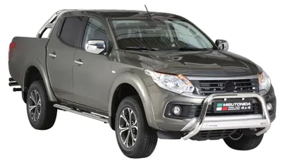 Obrázok produktu pre Oceľové bočné prahy pre Fiat Fullback Double Cab 2016-2019 šedé