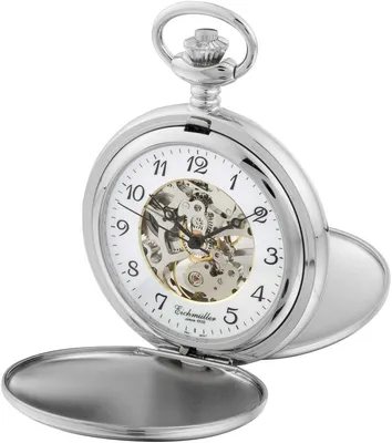 Productafbeelding van Eichmüller zakhorloge, mat zilver, model 8233
