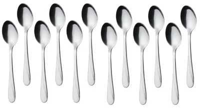 Kaffee- und Teelöffel Set 12er, Edelstahl, 13,5 cm, spülmaschinenfest
