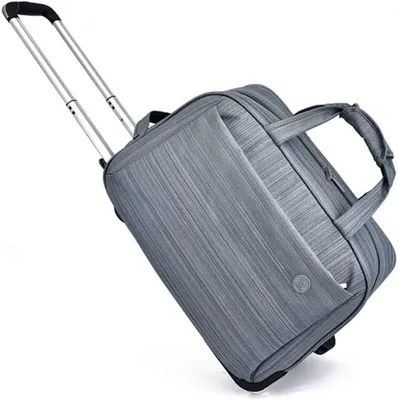 Produktbild von Reisetasche mit Rollen, Trolley-Reisetasche für Damen und Herren, Grau