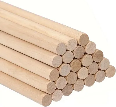 Obrázek produktu pro Sada 24 dlouhých dřevěných tyčinek na tvoření (1x80 cm)
