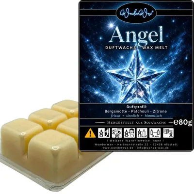 Produktbild von WonderWax Duftwachs Wax Melts für Duftlampe, 6 Würfel Duftmelt Wachsmelt Sojawachs Duftwachs Würfel für Raumdüfte, Wachs Duftöl Winter Indoor Schmelzen für Aromalampe Angel