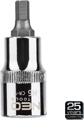 Zdjęcie produktu dla NEO TOOLS Końcówka sześciokątna na nasadce 1/2", H6 x 55 mm
