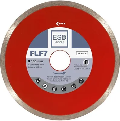 Produktbild von Diamanttrennscheibe FLF7 Fliese - Ø 180 mm - 30,0 mm Bohrung