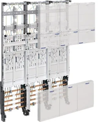 Produktbild von HAGER Komplettfeld universZ ZL3EN26 1050mm 6ZP 3feld BKE-I