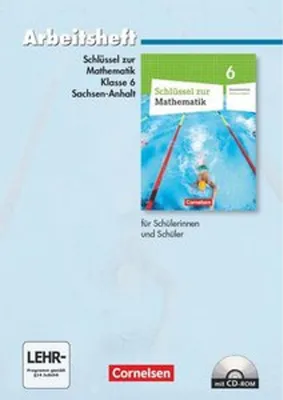 Obrázek produktu pro Schlüssel zur Mathematik 6. Schuljahr. Arbeitsheft. Sekundarschule Sachsen-Anhalt