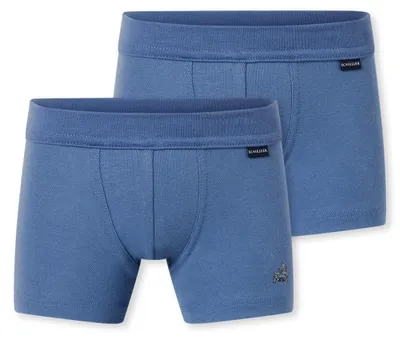 Productafbeelding van Schiesser jongens, 2-pack shorts - fijne ribstof