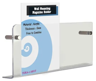 Acryl-Wandzeitschriftenhalter 60 cm, extra stark, transparent