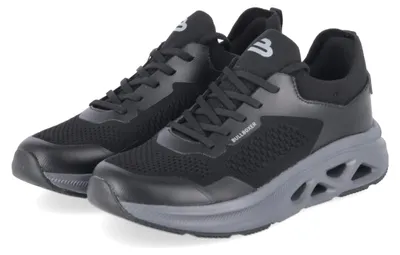 Produktbild von Bullboxer Herren Low Sneaker Schwarz Textil & Synthetik Größe: 44