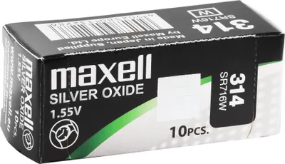 Produktbild von Maxell 18291600, Einwegbatterie, SR716W, Siler-Oxid (S), 1,55 V, 10 Stück(e), Hg (Quecksilber)