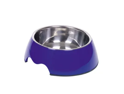 Produktbild von Nobby NOBLY, Universal, Melamin, Edelstahl, Edelstahl, Haustier-Fütterungsschale, Einfarbig, 17,5 cm