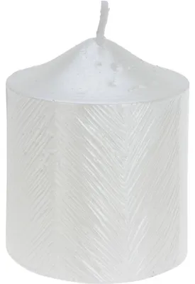 Zdjęcie produktu dla Świeca ozdobna z metalicznym wzorem, 5 x 6 cm