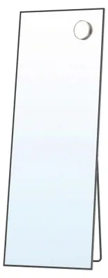 Produktbild von SONGMICS Ganzkörperspiegel mit Vergrößerungsspiegel, Sicherheitsglas, rechteckig, 160 x 50 cm, gold