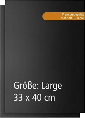 Produktbild von Famanu Grillmatten Set 2 Stück 40 x 33 cm - Wiederverwendbare Grillunterlagen für Barbecue