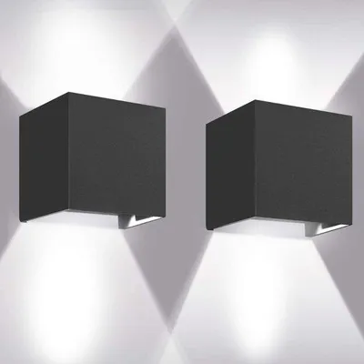 Obrázok produktu pre Nabíjateľná LED nástenná lampa 12 W, 6000 K, teplá biela, vonkajšie osvetlenie, IP65