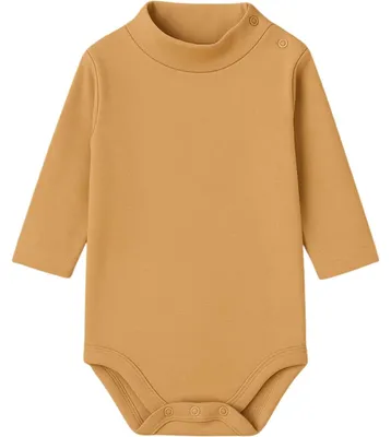 Productafbeelding van BABIDU langarmige babyromper met kraag, 100% katoen, babyromper voor pasgeborenen