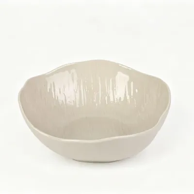 Produktbild von Cermico Salatschüssel 23,5 cm Beige aus Keramik mit glänzender Glasur