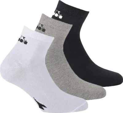 Produktbild von Diadora Uni Socken - 3er Pack, Quarter, Logo Mehrfarbig 35-38