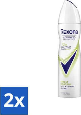 Image de Rexona - Déodorant spray - Advanced Protection Stress Control - Contre la transpiration de stress - 150 ml - Pack avantage - 2 pièces