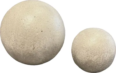 Produktbild von Beton Dekokugeln, 2er Set - stilvolle Dekoration für Garten und Haus