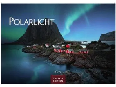 Zdjęcie produktu dla Kalendarz z zorzą polarną 2027 – kalendarz ścienny | Kalendarz fotograficzny z motywami przyrodniczymi, format 35 x 50 cm – Poczuj magię zorzy polarnej – dla miłośników przyrody