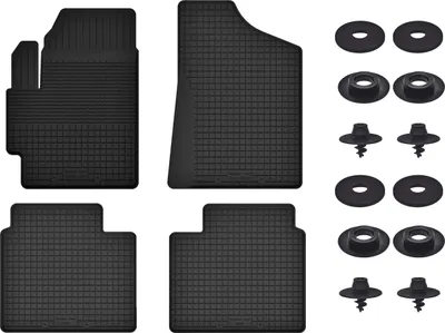 Produktbild von Gummimatten Mit Stoppern Für: Chrysler Pacifica Ru (2016-) Schwarz Set