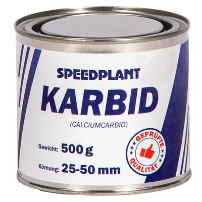 Produktbild von Karbid 0,5 kg (1x 500g) - Carbid Kabit Kabitt karbitt Karbit Karbid Extra Große Körnung 25-50mm - 1 Dose