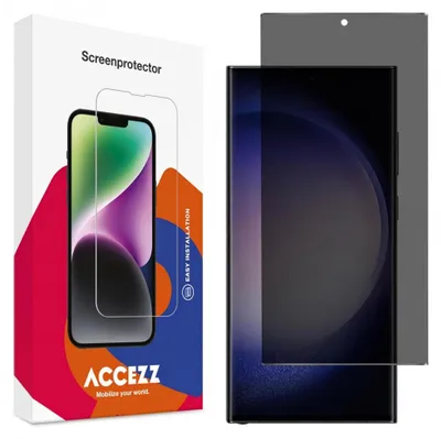 Produktbild von Accezz Privacy Displayschutz aus gehärtetem Glas Samsung Galaxy S23 Ultra