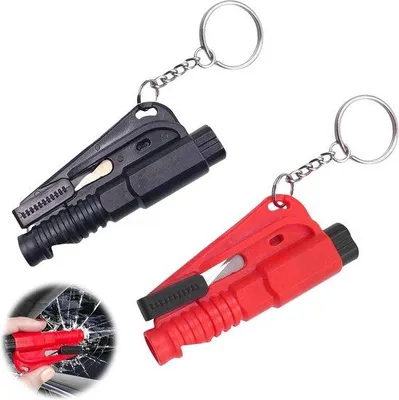 Produktbild von Notfall-Halter mit Schnittmesser - Auto-Sicherheits-Schlüsselhalter für Notfall-Situationen - Rettungsanker