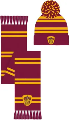 Produktbild von Harry Potter - Mütze und Schal Set für Herren/Damen Uni HE2055 (Einheitsgröße) (Rot/Gelb)