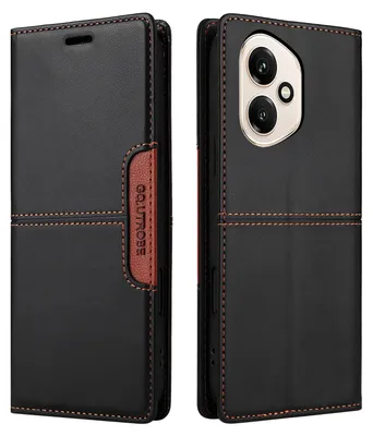 Produktbild von Handyhülle für Honor 400 Hülle, Leder Flip Wallet Kartenfach Stand Schutzhülle Schwarz