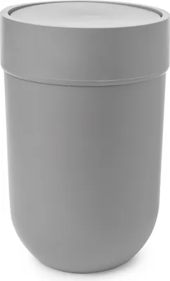 Produktbild von Umbra Touch Abfalleimer 6 l Schwingdeckel Kosmetikeimer Papierkorb grau