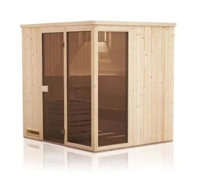 Produktbild von FinnTherm Innensauna Saunakabine Oda 2 Sitzbänke Wandstärke 40 mm