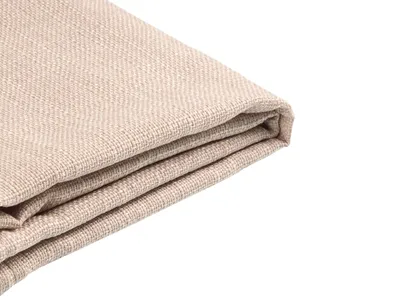 Produktbild von BELIANI Bettrahmenbezug Beige Stoff Leinenoptik 140 x 200 cm Stoffbezug für Doppelbett Modernes Design Schlafzimmer Kinderzimmer Ausstattung