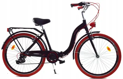 Zdjęcie produktu dla Rower Dallas Składak Alu 28" 7spd - czarny z czerwonym
