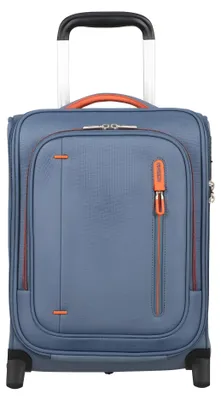 Zdjęcie produktu dla Walizka na kółkach American Tourister Cloudrider, model Upright Underseater, certyfikat TSA, kolor niebiesko-szary, 40 cm