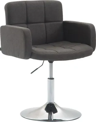 Produktbild von CLP Lounger Los Angeles Stoff Loungesessel mit Trompetenfuß dunkelgrau