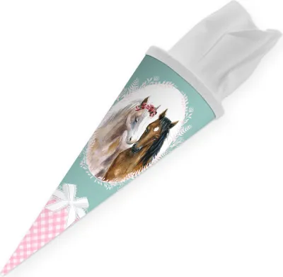 Produktbild von itenga Geschwister Schultüte 35cm Pferde