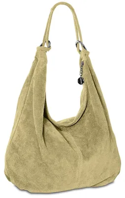 Produktbild von Caspar Große Damen Vintage Veloursleder Tasche Samtweiche Schultertasche aus Led