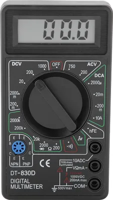 Zdjęcie produktu dla DT830D Mini wyświetlacz LCD Multimetr cyfrowy Woltomierz Amperomierz Omomierz Przyrząd do testowania.
