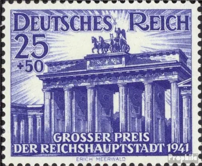 Produktbild von Briefmarken Deutsches Reich 1941 Mi 803 (kompl.Ausg.) mit Falz Hoppegarten