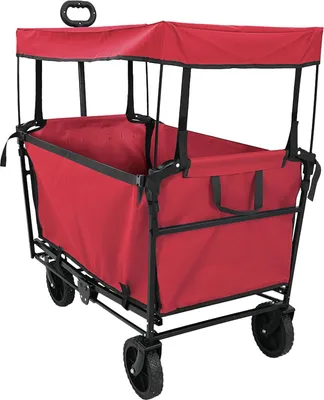 Produktbild von Klapp-Handwagen Rot 105 x 56,5 x 116 cm Oxford-Stoff