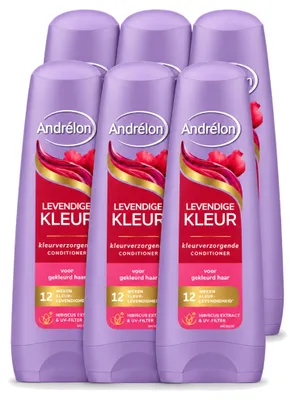 Productafbeelding van 6 x Andrélon Conditioner voor levendige kleuren - 200 ml - Voordeelverpakking - 6 stuks