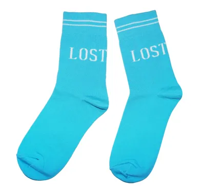 Produktbild von Damen Basic Socken aus Baumwolle Lost Türkis Größe 39-42