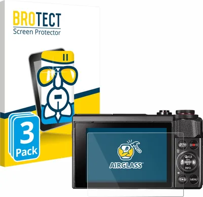 Produktbild von 3x BROTECT Schutzglas für Canon PowerShot G7 X Mark II Schutzfolie Panzer Folie Glas Display Schutz klar