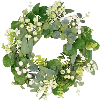 Productafbeelding van Eucalyptuskrans - Lentekrans - 33 cm - Groen