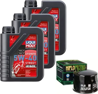 Produktbild von Wartungs-Set für BMW F 750 850 GS ABS ESA 4G85/K80 2018, LIQUI 5W-40 Race 3L + HiFlo Ölfilter HF160