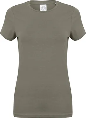 Produktbild von SF Women SK121 | Damen Feel Good Stretch T / weiches Tragegefühl - Farbe: Khaki - Größe: XL