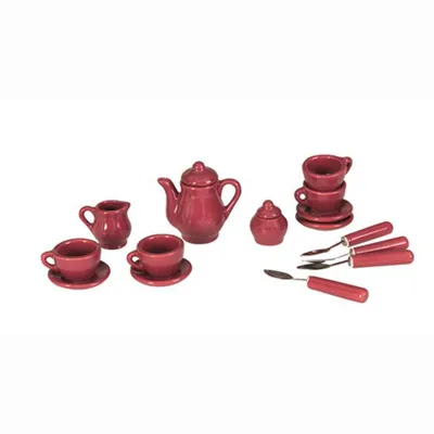 Obrázok produktu pre Sada porcelánového čajového servisu v miniaturách, Egmont Toys