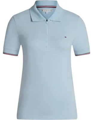 Immagine prodotto di Tommy Hilfiger Equestrian Polo da donna Anaheim Zip FS 2026 Camicia con zip Sweet Blue M